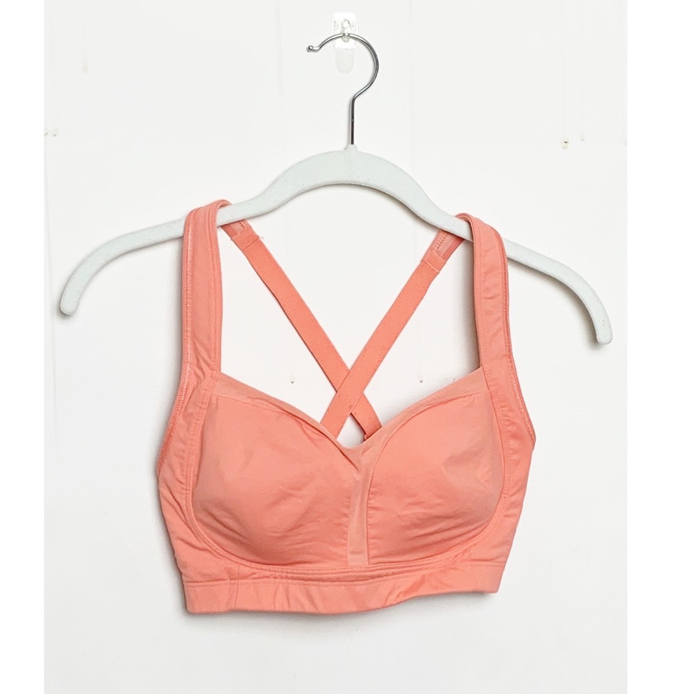Lululemon Ta-Ta Tamer II Sports Bra Peach 32DD - Picture 1 of 5